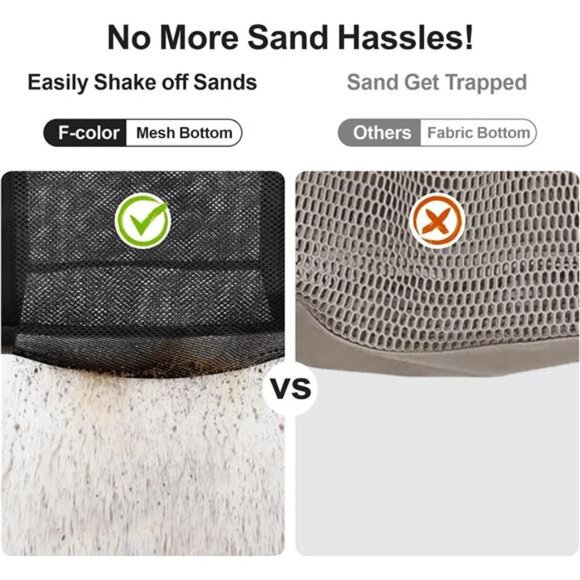 Mesh Beach Bag Family - 9 Pockets Large Beach Tote for Cruise Vacation Essential - Picture 2 of 6